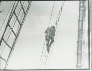 Image of Braley Gray in rigging